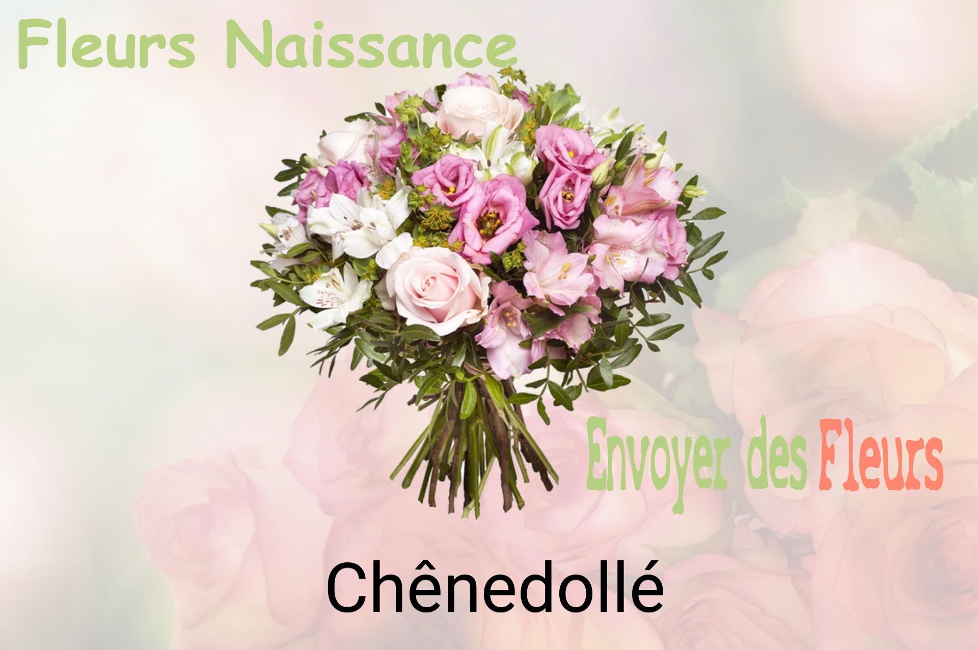 Bouquet de fleurs de naissance livré à Chênedollé